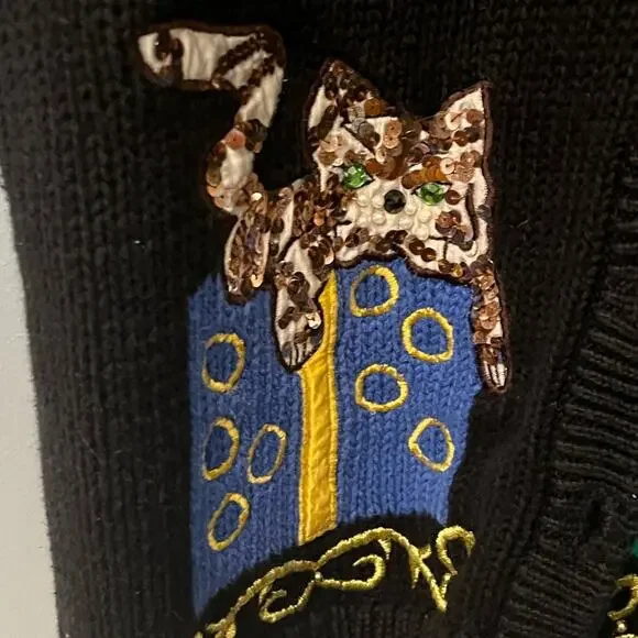 Vintage Work in Progress Christmas Cardigan - Picture 6 of 6